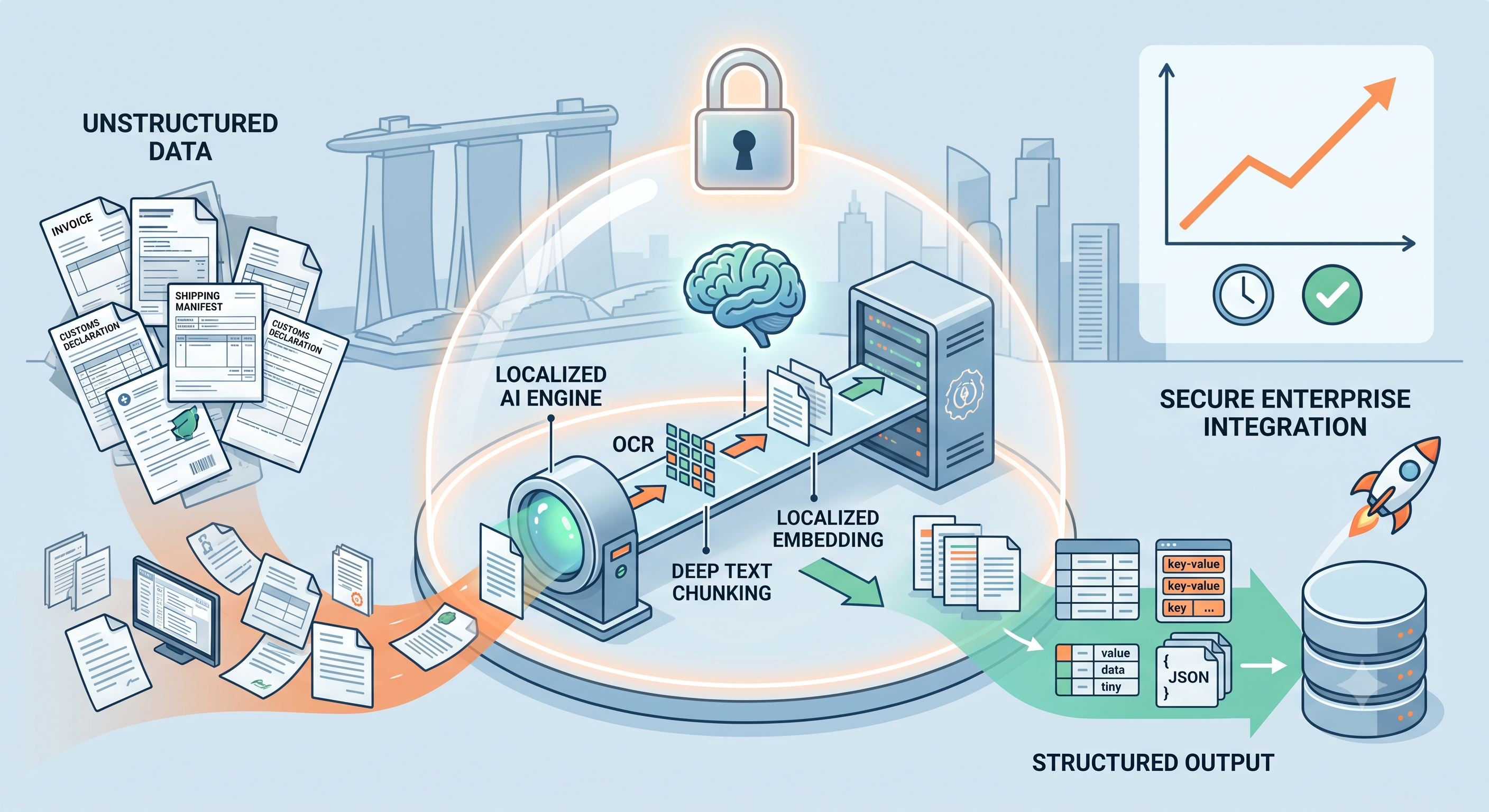 Case Study: Automating Unstructured Document Processing via Secure Enterprise AI
